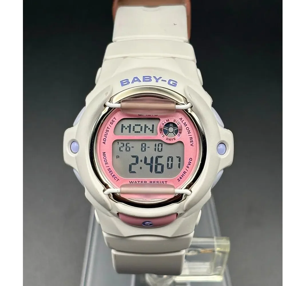 Casio Baby-G BG-169PB-7 Playful Beach White Pink Digital W omen’s Watch 200M